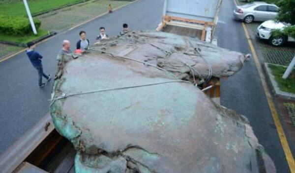 世界上最大的自然铜 重26吨有十亿岁长的像中国地图