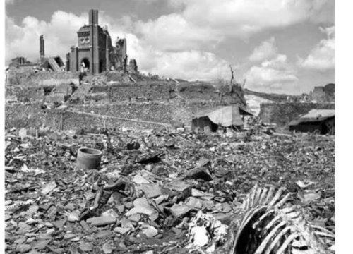 长崎原子弹事件回顾 大概60%的建筑物被毁(伤亡人数达8.6万)