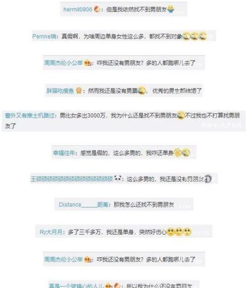 男比女多三千万人引男性恐慌 在不努力你将注定＂单身＂
