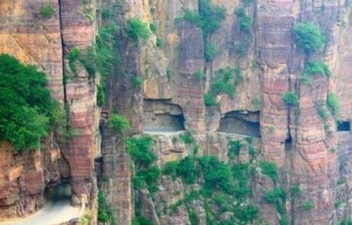 中国河南郭亮隧道之谜 悬崖边上的死亡公路超惊悚/视频