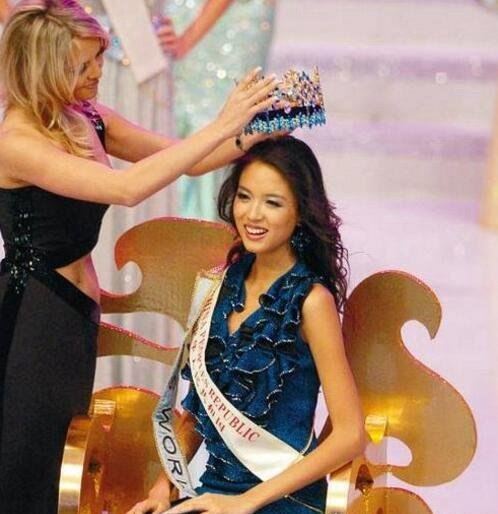 中国第一位世界小姐总冠军 张梓琳(第二位获得者是于文霞)