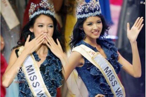 中国第一位世界小姐总冠军 张梓琳(第二位获得者是于文霞)