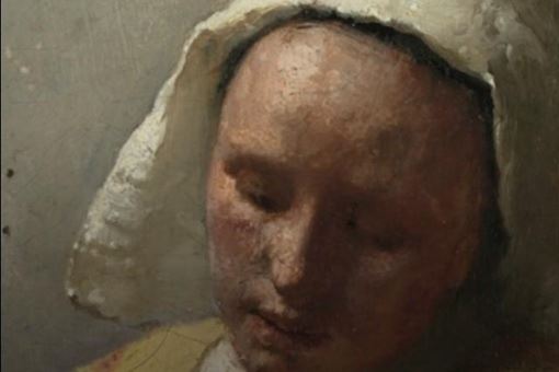 倒牛奶的女仆油画赏析