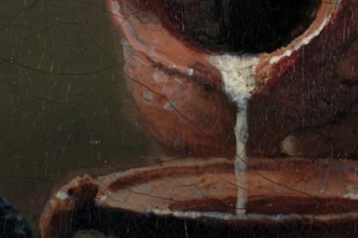 倒牛奶的女仆油画赏析