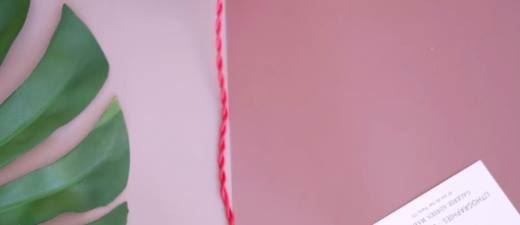 两股本命年红绳手链的编法