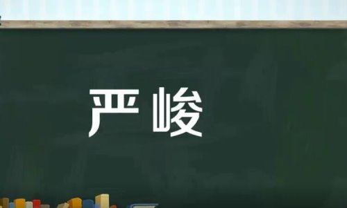 严峻是什么意思