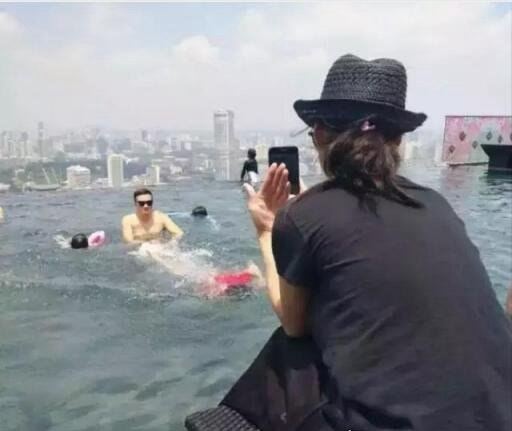 张柏芝生三胎老公图片 网传是比张柏芝大27岁的新加坡富商(未官宣)