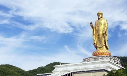中国最高最大的佛像 河南鲁山大佛(总高208米相当于70层楼)
