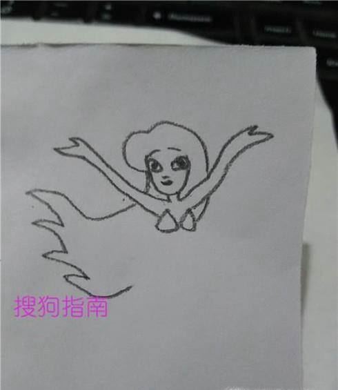 美人鱼简笔画怎么画 美人鱼的画法