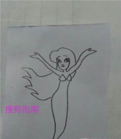 美人鱼简笔画怎么画 美人鱼的画法