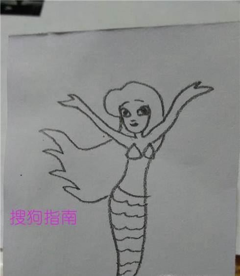 美人鱼简笔画怎么画 美人鱼的画法