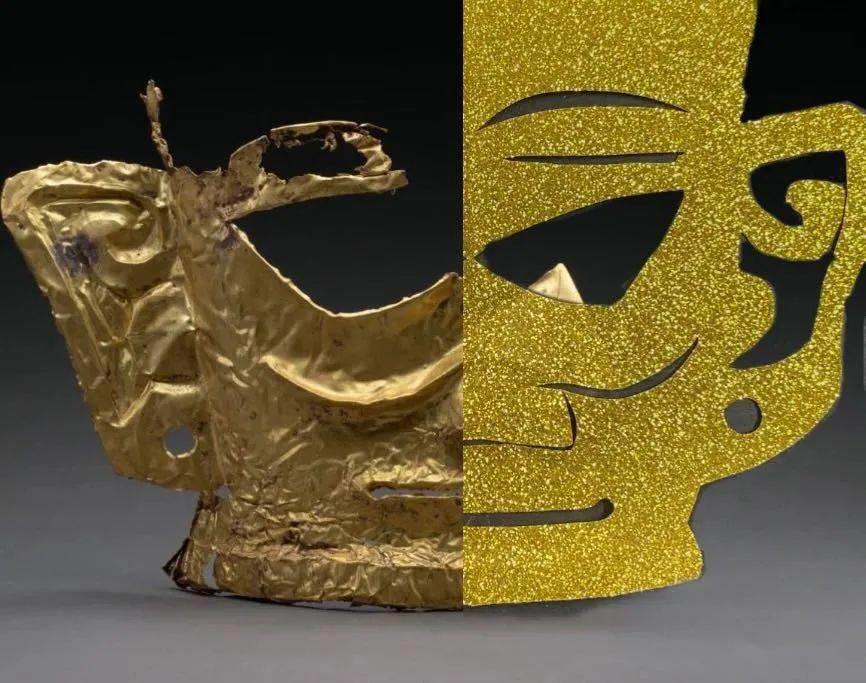 三星堆新出土完整金面具