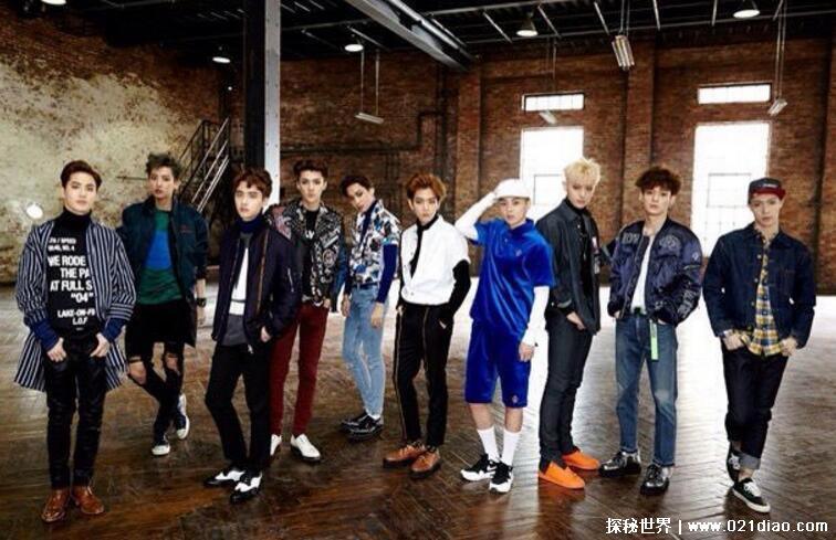 exo成员资料简介12人名字，已有三人退队剩下九人组合不温不火