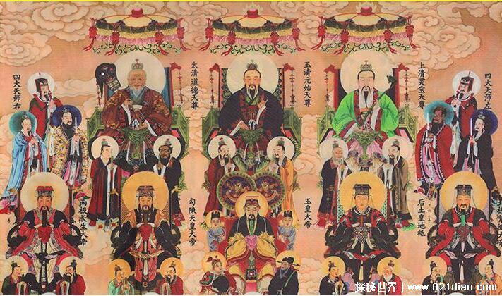 一尊二祖三清四御五老分别是谁,都是地位尊贵的神仙