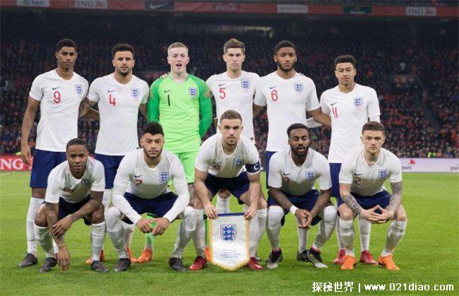 英格兰国家足球队世界排名第几（第五位）