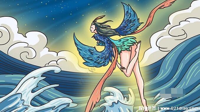 精卫填海中的精卫是什么，是一种鸟(炎帝女儿死后的化身)