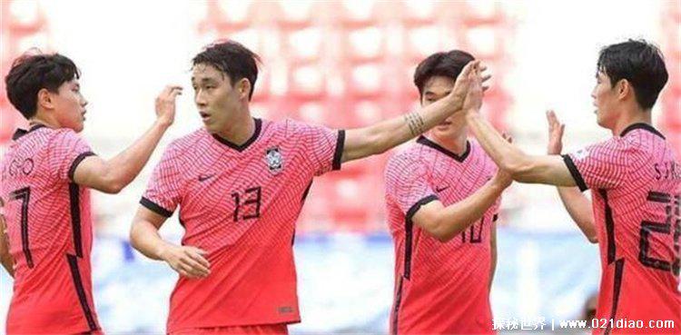 韩国国家足球队名单（2022年最新）