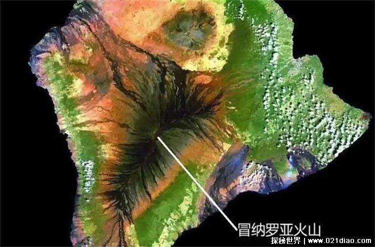 世界上最大的活火山，冒纳罗亚火山喷发(美国夏威夷)