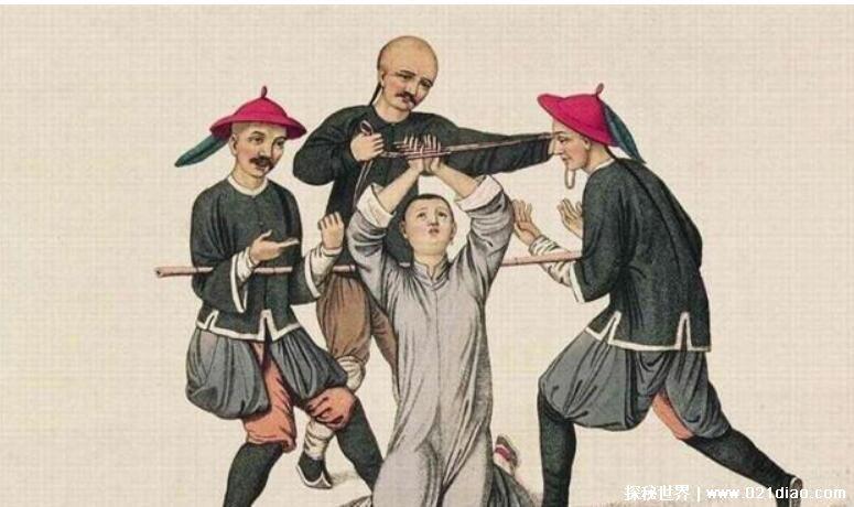 古代残忍刑罚拶刑，专对女犯所用的夹手指刑罚