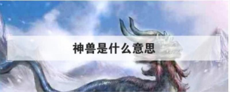 神兽是什么意思