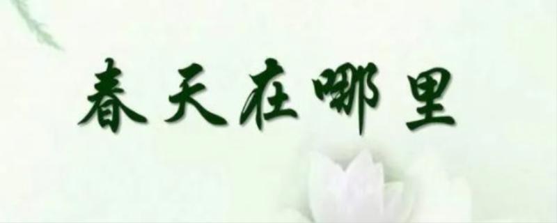 春天在哪里仿写句子