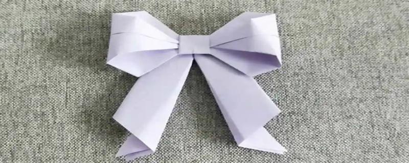 怎么用纸折蝴蝶结