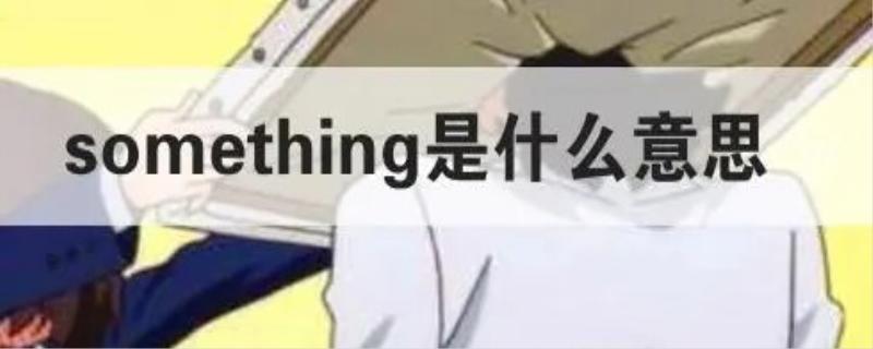 something是什么意思