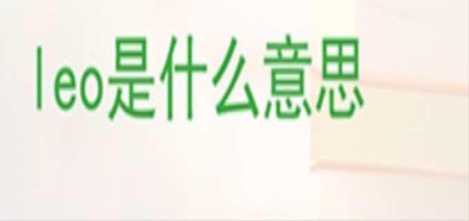 leo是什么意思