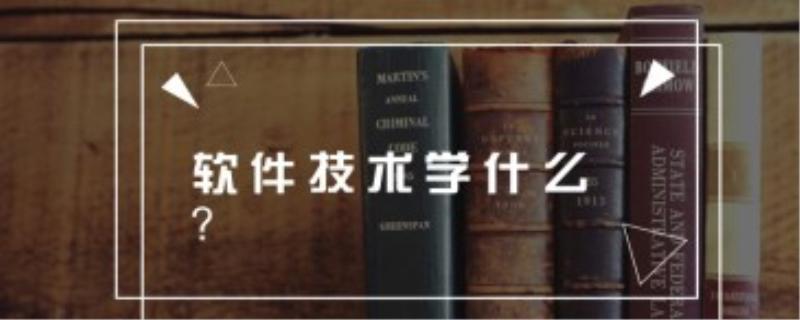 软件技术主要学什么
