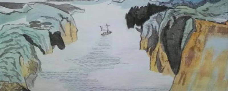 两岸青山相对出的意思