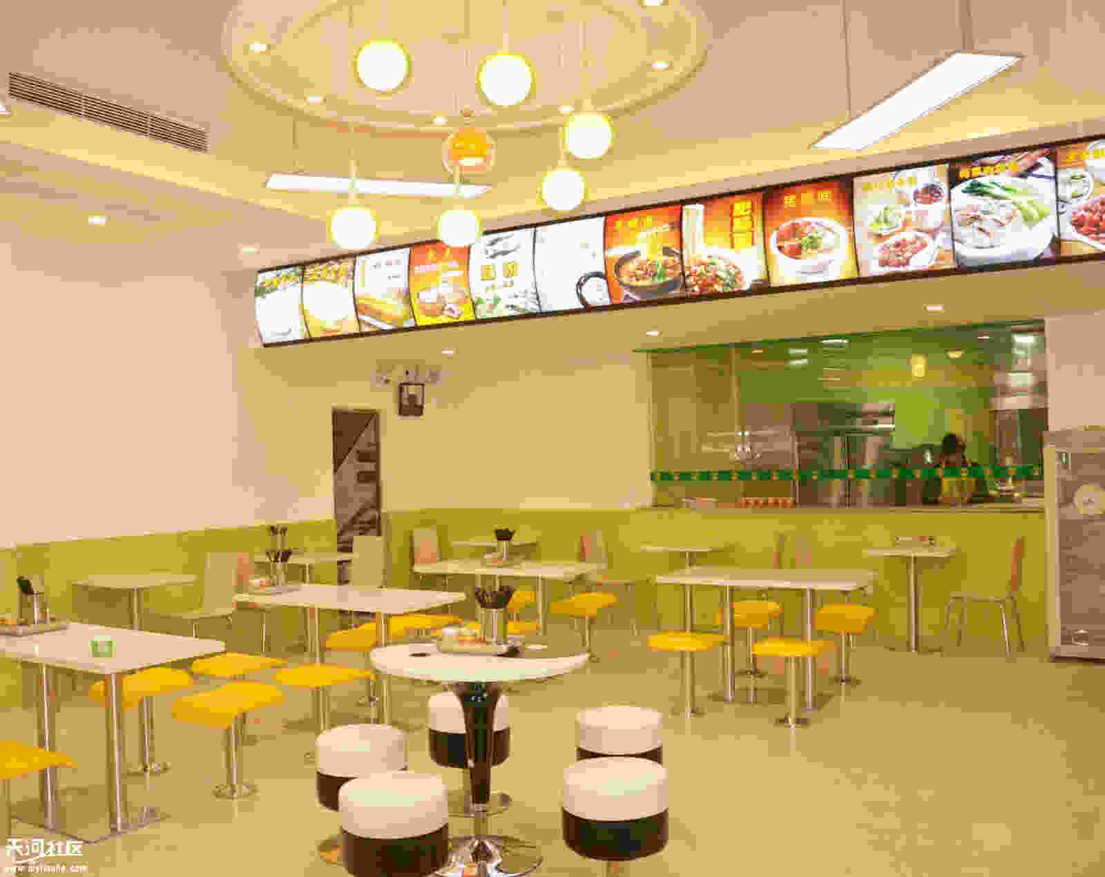 4款创意早餐店装修效果图 特色小型早餐店店铺店面布置设计图