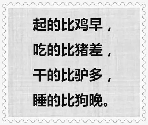 “起的比鸡早，睡的比狗晚”是什么意思？