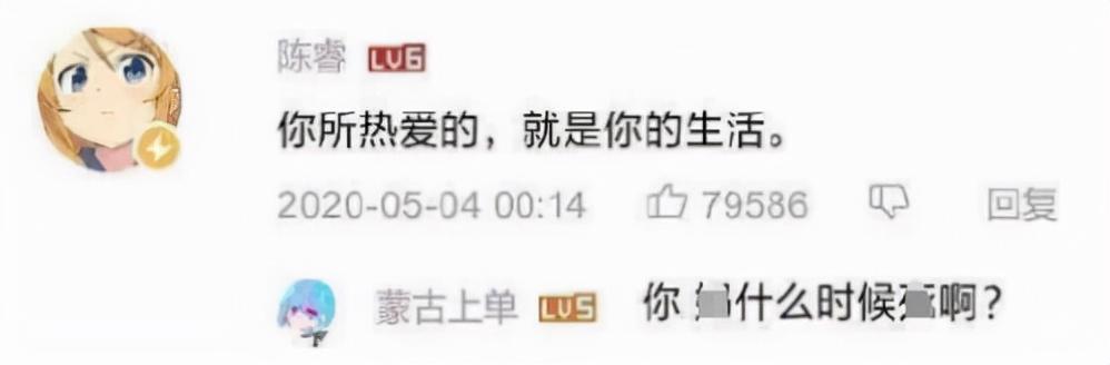 你所热爱的就是你的生活什么梗（陈睿、蒙古上单）