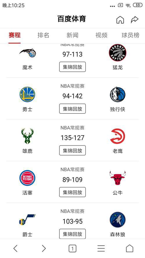NBA今日战报
