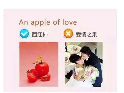 Anappleoflove西红柿 每天学点有用的英语就不会闹笑话了