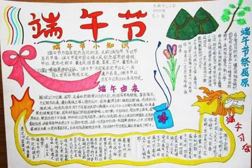 端午节手抄报简单好画