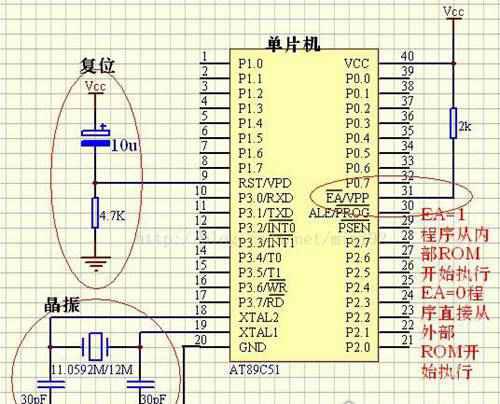 单片机最小系统原理图解析