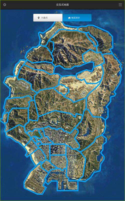 GTA圣安地列斯州区划一览
