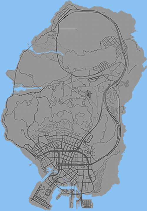 GTA圣安地列斯州区划一览