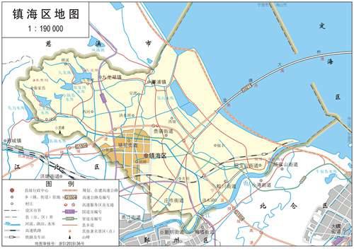 宁波市6区2市2县标准地图2019版