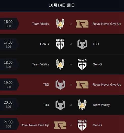 英雄联盟S8全球总决赛赛程表