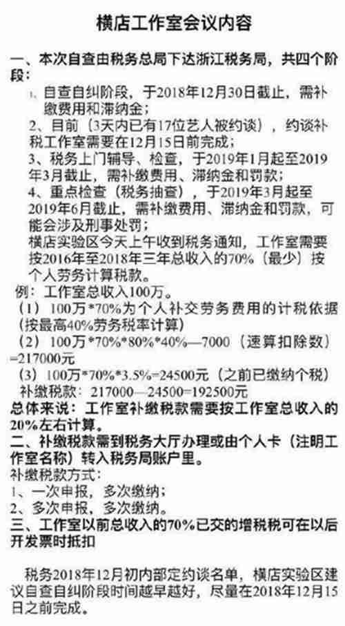 明星偷税漏税最新名单曝光