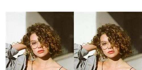 流行的泡面头发型