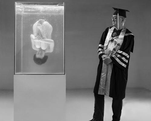 人体裸模苏紫紫作品《看客》展示