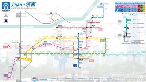 济南市轨道交通二期规划线路图2025