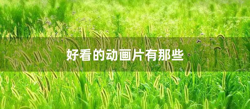 好看的动画片有那些 (好看动画片大全前十名)