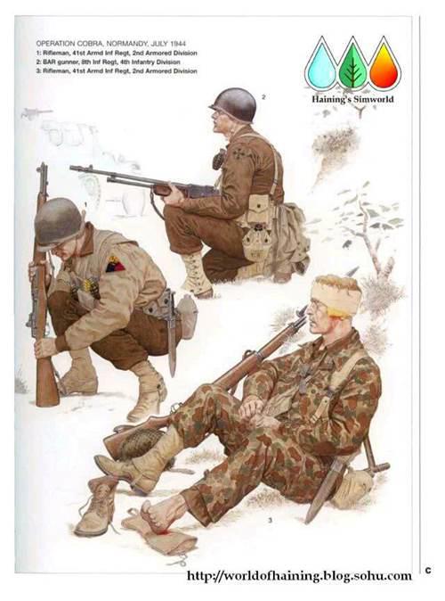 二战美军军服图册 欧洲战场