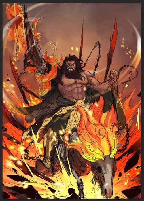 FGHTALK 三国杀原画赏析 LE001神关羽 他回来了 带着一身新装备