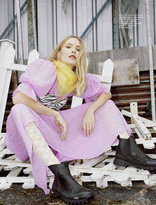 俄罗斯名媛ElenaPerminova ELLE 月刊大片look