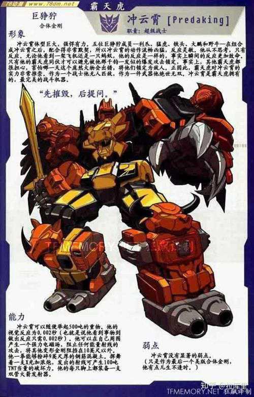 霸天虎全角色大盘点